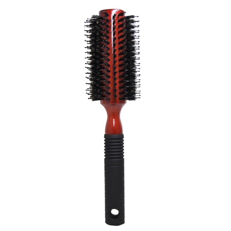 Cepillo Brushing Madera con Pines + Cerdas con mango Rubber 32mm Jessamy