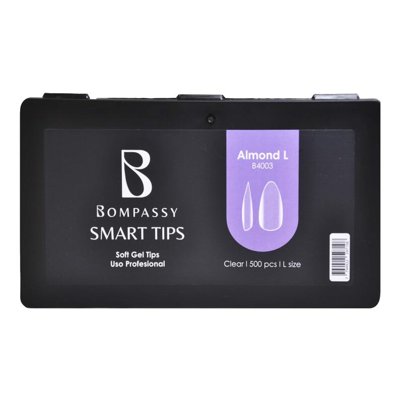 Smart Tips Soft Nail Gel Tips Almond L – 500 pcs Bompassy